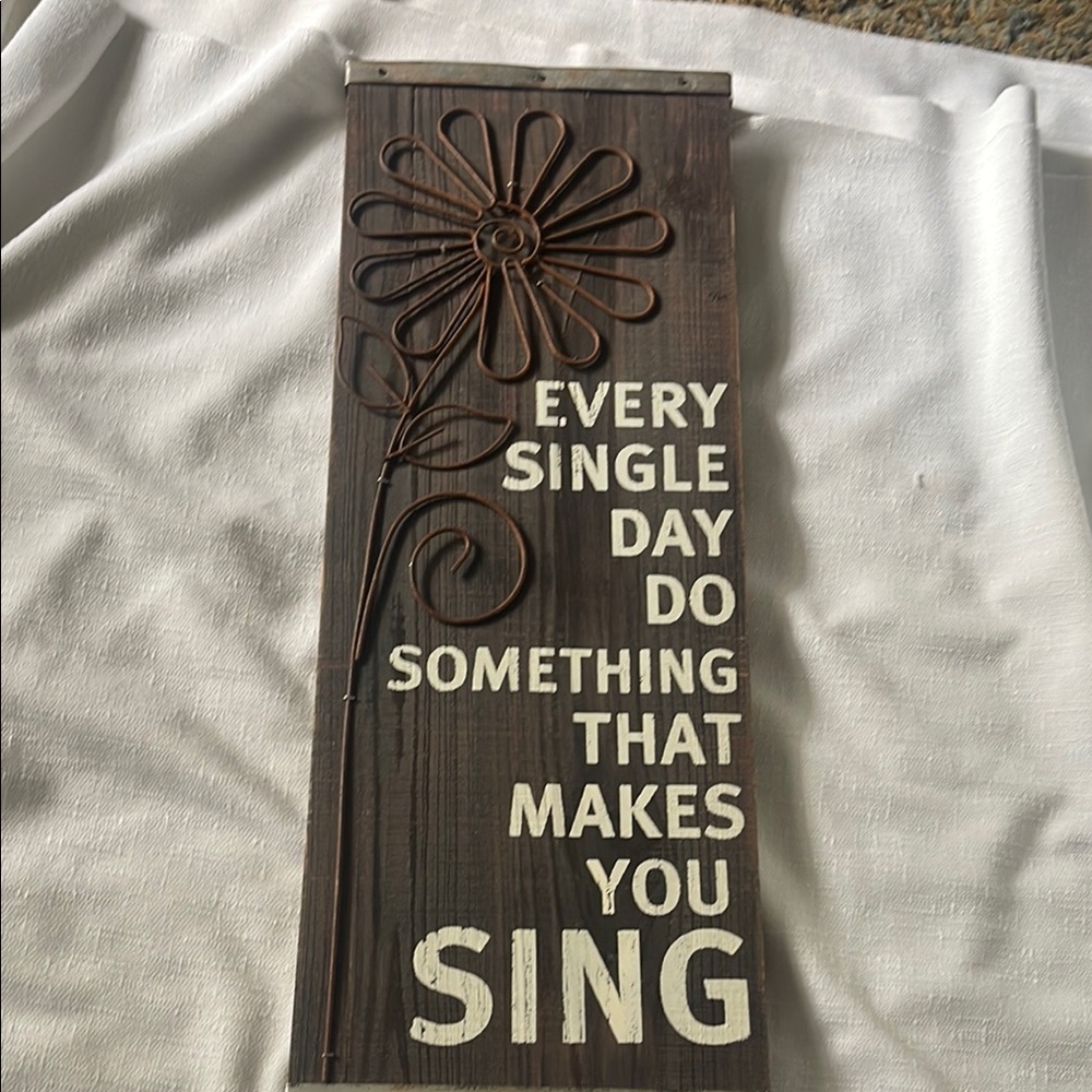 Brown and White Inspirational Wall Decor